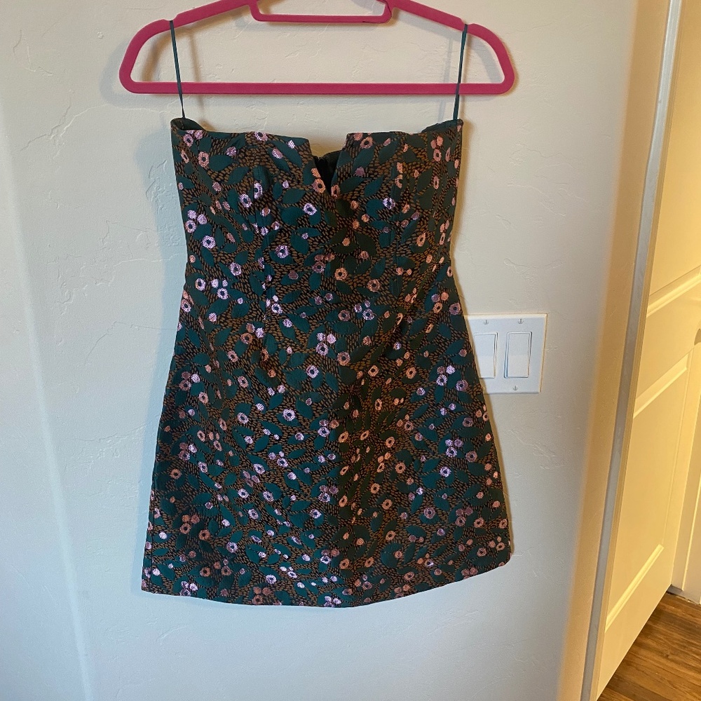 Anthropologie strapless midi dress